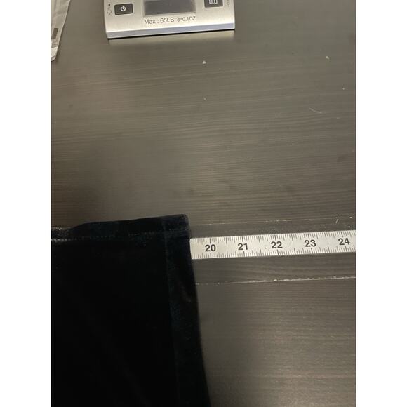 Vintage Womens Maxi Skirt Size Medium Black Velvet Pull On Witchy Whimsigoth 90s - Picture 6 of 8